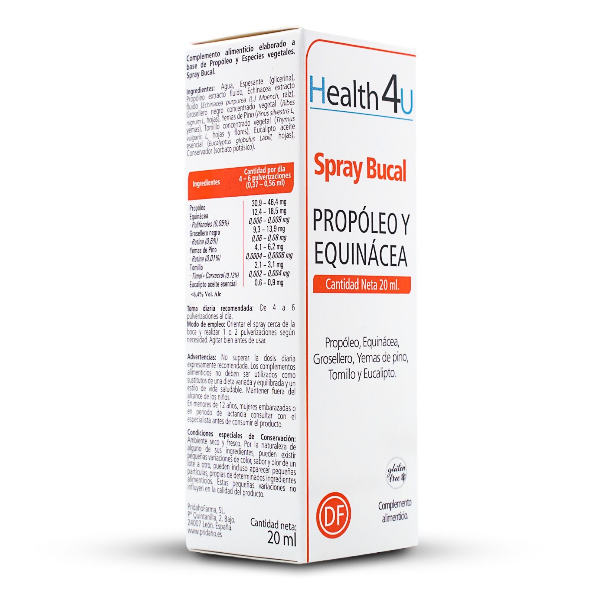 H4U Spray bucal propóleo y equinácea 20 ml