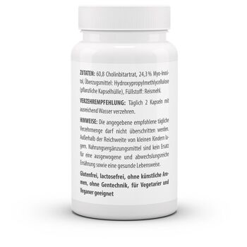 Choline + Inositol 450/450 mg (60 gélules) 2