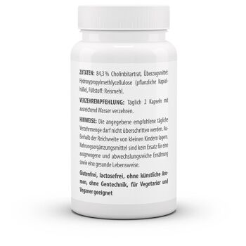 Choline 600 mg (60 gélules) 2