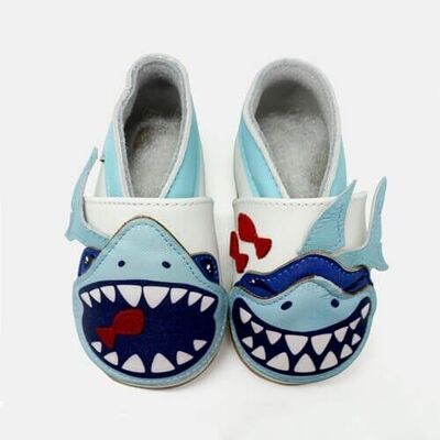 Chaussons bébé - Requin 6-12 mois