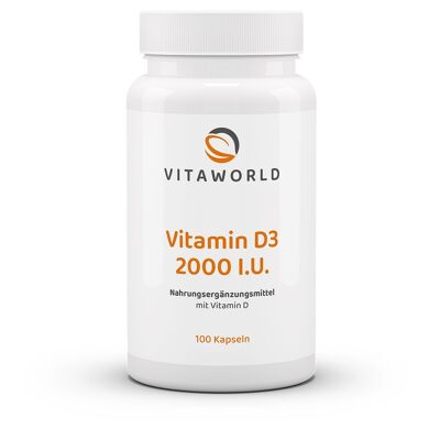 Vitamina D3 2000 IU. (100 capsule)