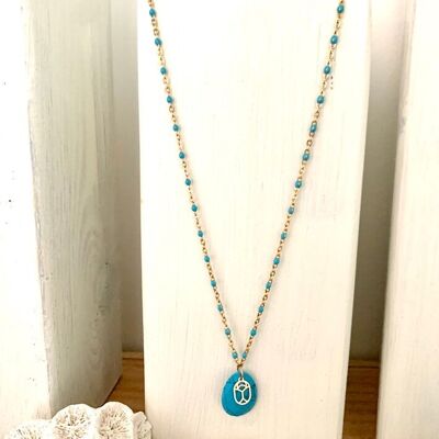 “Turks&Caicos” Gold Filled and zirconium necklace