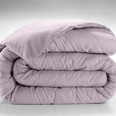 Bettbezug 240 x 220 cm + 40 cm, 100 % gewaschener Baumwollsatin, 105 Fäden – Taube