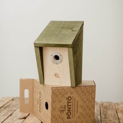 Green birdhouse PÖNTTÖ 28