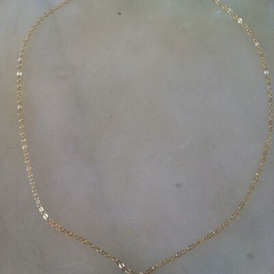 „Gainsbourg“-Halsband aus Gold gefüllt und Kristallstein