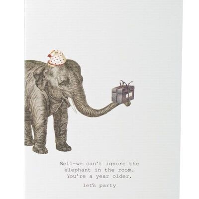 Tokyomilk We Can'T Ignore The Elephant - Greeting Card