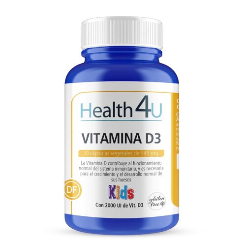 H4U Vitamina D3 kids 30 cápsulas vegetales de 545 mg