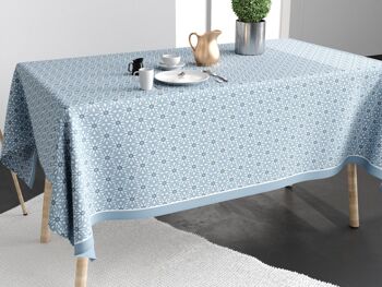 NAPPE COTON ANTI TACHE 140X300 FLOCON GLACE 3