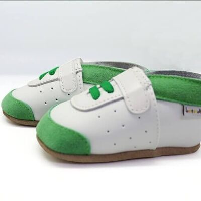 Baby slippers - Green sneakers 0-6 months