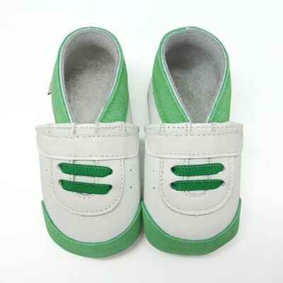 Baby slippers - Green sneakers 2-3 years