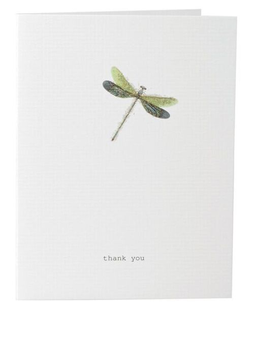 Tokyomilk Thank You (Dragonfly) - Greeting Card
