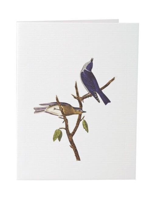 Tokyomilk Blue Birds (Blank) - Greeting Card