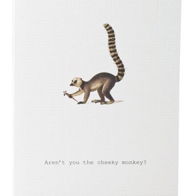 Tokyomilk Aren't You The Cheeky Monkey - Greeting Card