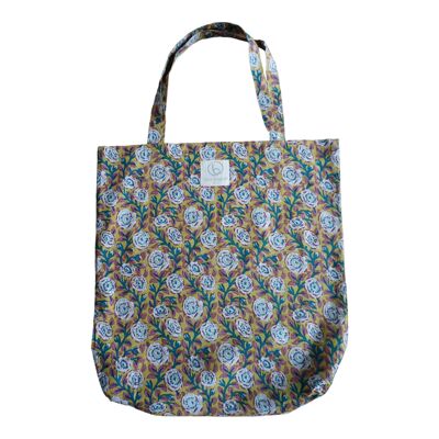 Floral printed cotton tote bag N°42