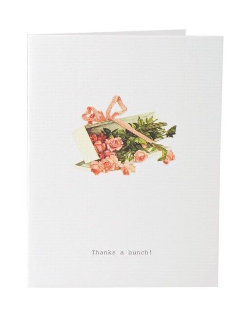 Tokyomilk Thanks A Bunch (Roses) - Greeting Card
