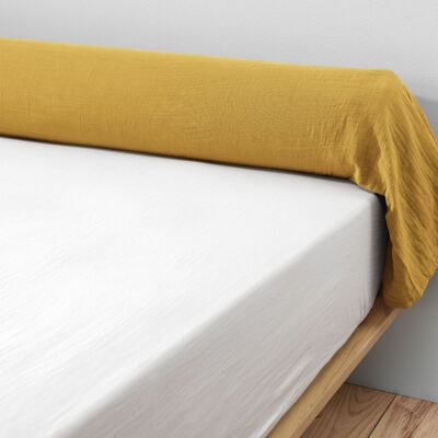 BOLSTER CASE 85X185 CM 100% COTTON GAUZE SAFFRON