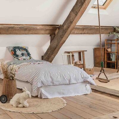 Bettbezug-Set, 2-teilig, 140 x 200 cm, 100 % Baumwolle, 57 Fäden, Gartenarbeit