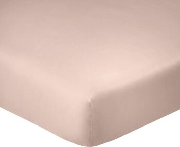 DRAP HOUSSE 140X190CM BONNET 35CM 100% COTON 57FILS BLUSH 2