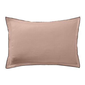 TAIE D'OREILLER 50X70CM 100%LIN LAVÉ 160G NOUGAT (LOT DE 2)