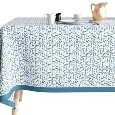 ANTI-STAIN COTTON TABLECLOTH 140X300 BLUE FIELD FLOWERS