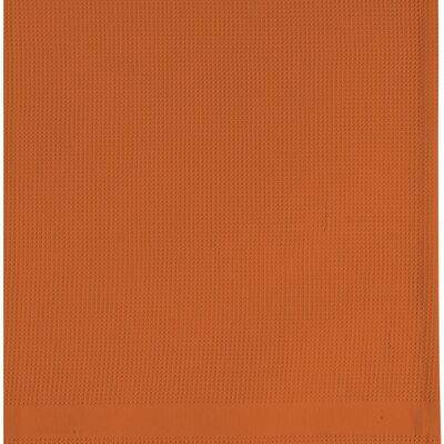 LOT DE 2 TORCHONS 50X70 COTON TERRACOTTA