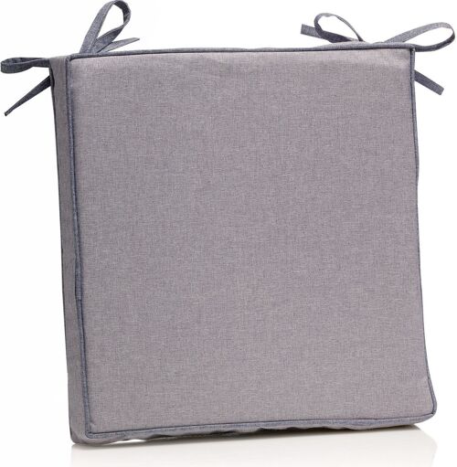 GALETTE CHINEE EPAISSE 38X38CM 100% POLYESTER 420GSM OUTDOOR GRIS