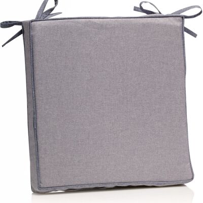 GALETTE CHINEE EPAISSE 38X38CM 100% POLYESTER 420GSM OUTDOOR GRIS