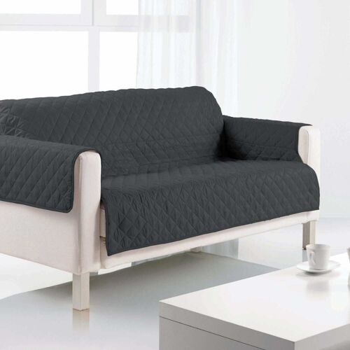 PROTEGE CANAPE 2 PLACES 210X175CM 100% POLYESTER 60G NOIR