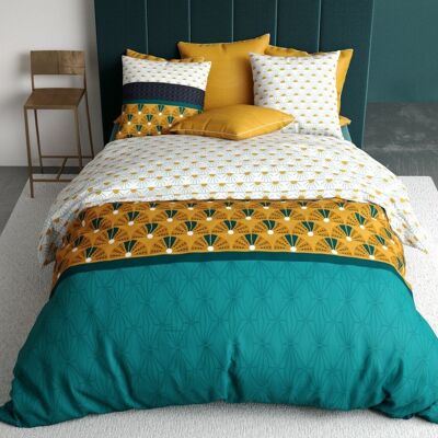 3PCS DUVET SET 220X240CM 100% COTTON 57 THREADS/CM2 - MADRA