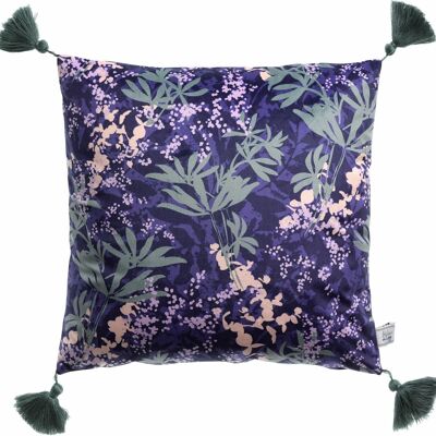 COUSSIN IMPRIME DEHOUSSABLE 40X40CM PAOLA BLEU IMPRIME