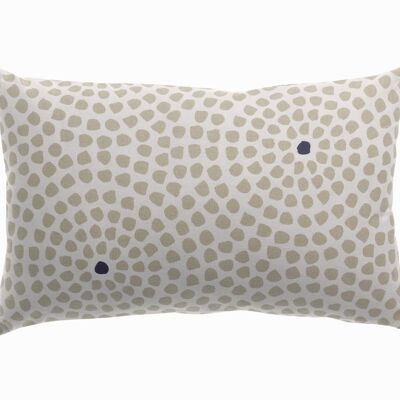 CUSCINO REVERSIBILE STAMPATO JAITA
 COPERTURA SFODERABILE CON POMPON 30x50