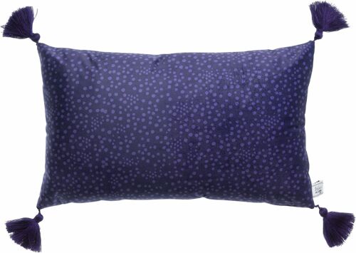 COUSSIN IMPRIME DEHOUSSABLE 30X50CM PAOLA BLEU IMPRIME