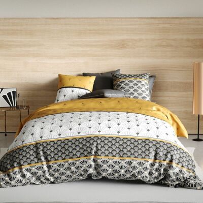 Bettbezug-Set, 3-teilig, 240 x 220 cm, 100 % Baumwolle, 57 Fäden – Löwe