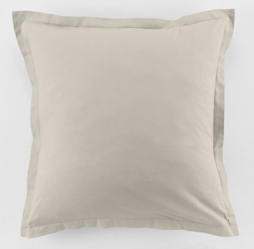 LOT DE 2 TAIES 63X63CM 100% COTON 57FILS IVOIRE