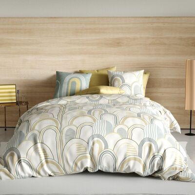 Bettbezug-Set, 3-teilig, 260 x 240 cm, 100 % Baumwolle, 57 Fäden – Colized