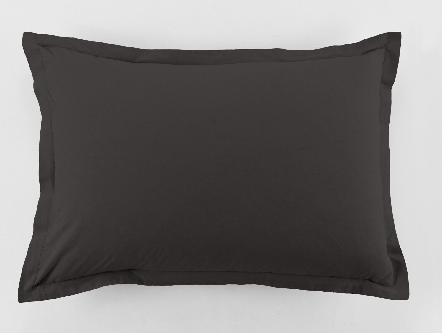 SET MIT 2 KISSENBEZÜGEN 50X70CM, 100 % BAUMWOLLE, 57 FADEN, DUNKELGRAU