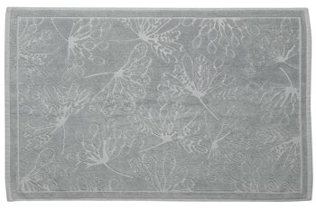 TAPIS DE BAIN BIO 80X50CM 100%COTON BIO 850G CYTEA GRIS CLAIR