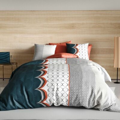 DUVET COVER SET 3PCS 240X220CM 100% COTTON 57 THREADS - ANTAN