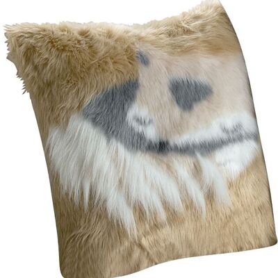 COUSSIN 40X40CM 100%RECTO 100%ACRYLIQUE VERSO 100%POLYESTER 680G BRUSHY RENARD