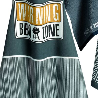 APRON 80X85CM 100% COTTON 200G BBQ ZONE