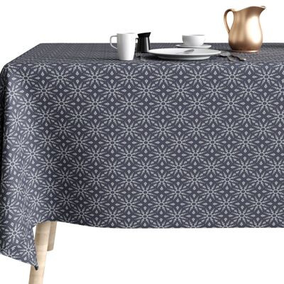 NAPPE FLOCON GRIS 150X300CM 100% POLYESTER