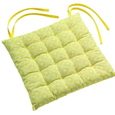 SILLA PADEL 38X38CM 100% ALGODÓN BERBER AMARILLO