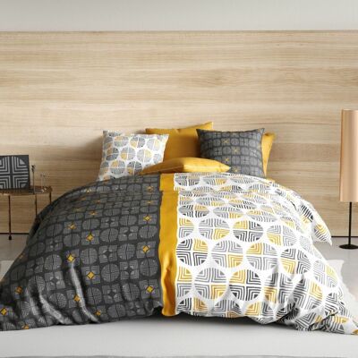 Bettbezug-Set, 3-teilig, 240 x 220 cm, 100 % Baumwolle, 57 Fäden – ARTURO