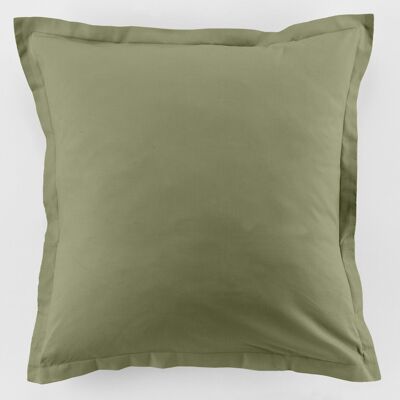 LOT DE 2 TAIES 63X63CM 100% COTON 57FILS VERT VERVEINE