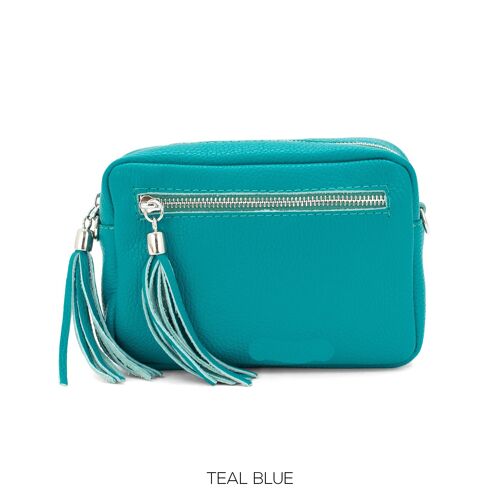 ItalianLeather Camera Bag Teal