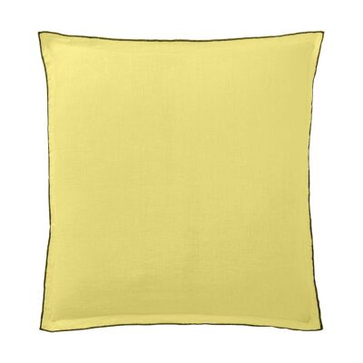 TAIE D'OREILLER 65X65CM 100%LIN LAVÉ 160G POIRE (LOT DE 2)