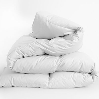 WHITE DUVET 140X200CM 100% POLYESTER 400G/M2 (FILLING 250G/M2)