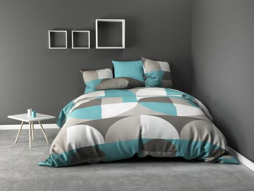 PARURE HOUSSE DE COUETTE 2PCS 140X200CM 100%MICROFIBRE 60GSM KNAVY