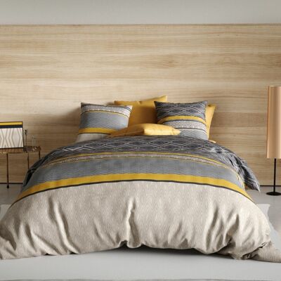 Bettbezug-Set, 3-teilig, 240 x 220 cm, 100 % Baumwolle, 57 Fäden – DELMAS