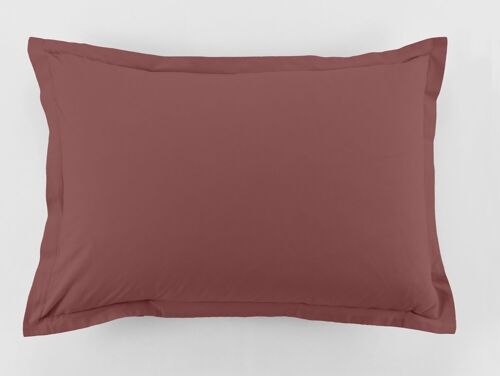 LOT DE 2 TAIES D'OREILLER 50X70CM 100% COTON 57 FILS/CM2 TOMETTE